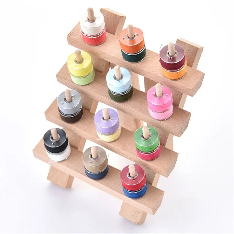 

12 Axis Wooden Thread Rack Spool Storage Sewing Quilting Embroidery Cross Stitch