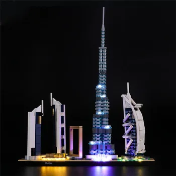 

USB Powered LED Lighting Kit For Architecture Skylines: Dubai 21052(LED Included Only, No Kit)For Children Educational Toys Gift