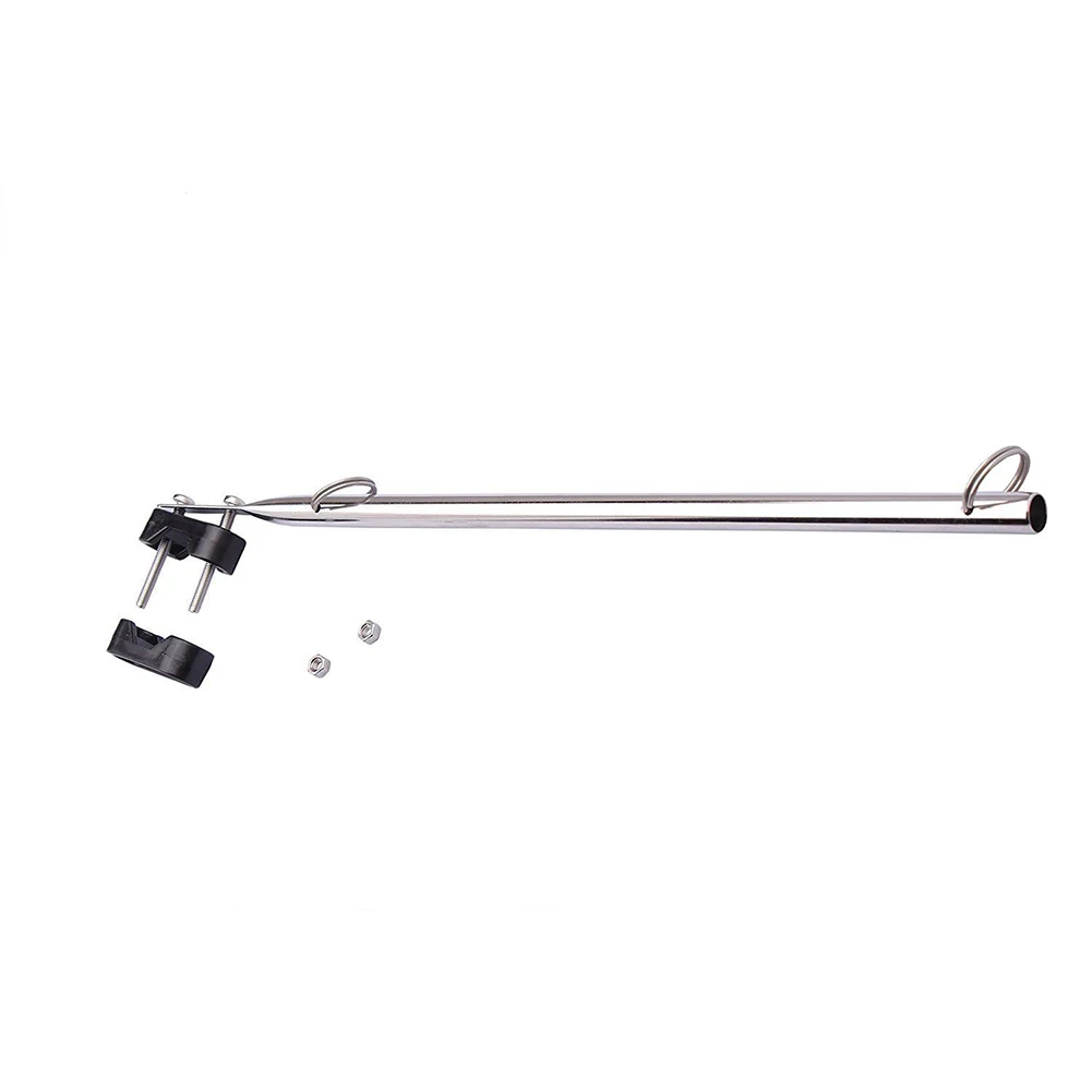 Dinghy Hardware Silver Durable Flag Pole Replacement Yachts Anti-Corrosion Boat Accessories Raise Stainless Steel Rustproof |