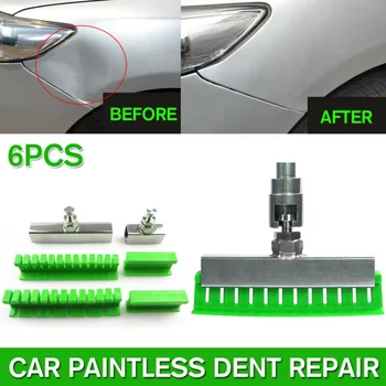

Cars Slide Dent puller Paintless Remover Repair Green Waterproof 6pcs Tool