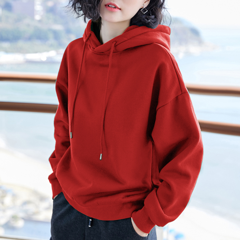 Basic Solid Color Hoodie