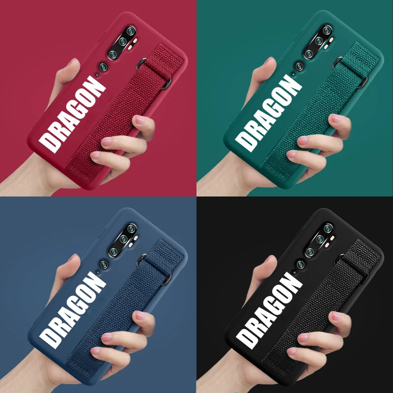Чехол с ремешком на руку для Xiaomi Mi 10T 9 SE 8 Pro Lite 6X A3 A2 A1 9T CC9 Max 2 3 Redmi K20 Note 10 7 Mix 2S