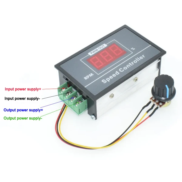 Горячая PWM 6-60V 30A цифровой регулятор скорости двигателя регулятор с цифровым дисплеем NDS66