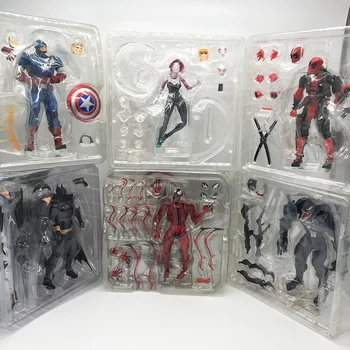 

Yamaguchi Revoltech X-Men Wolverine Deadpool GAMBIT Magneto Batman Captain American Gwen Spider Man Action Figure Toy