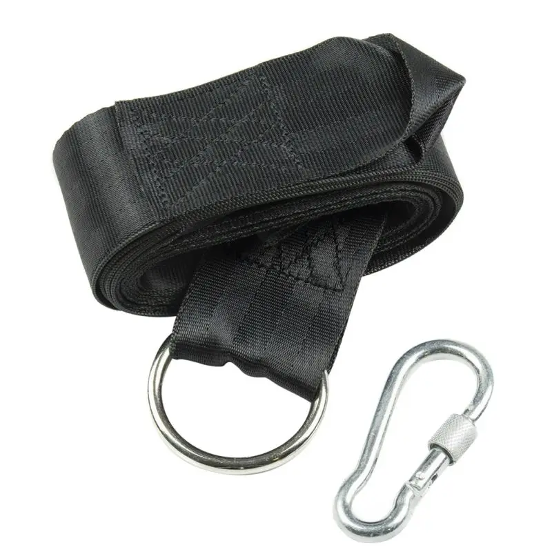 

Stainless Steel Lock Buckle Swing Chair Belt Straps Thickening Ring Spring Hook Outdoor Multi-purpose Strap Hammock