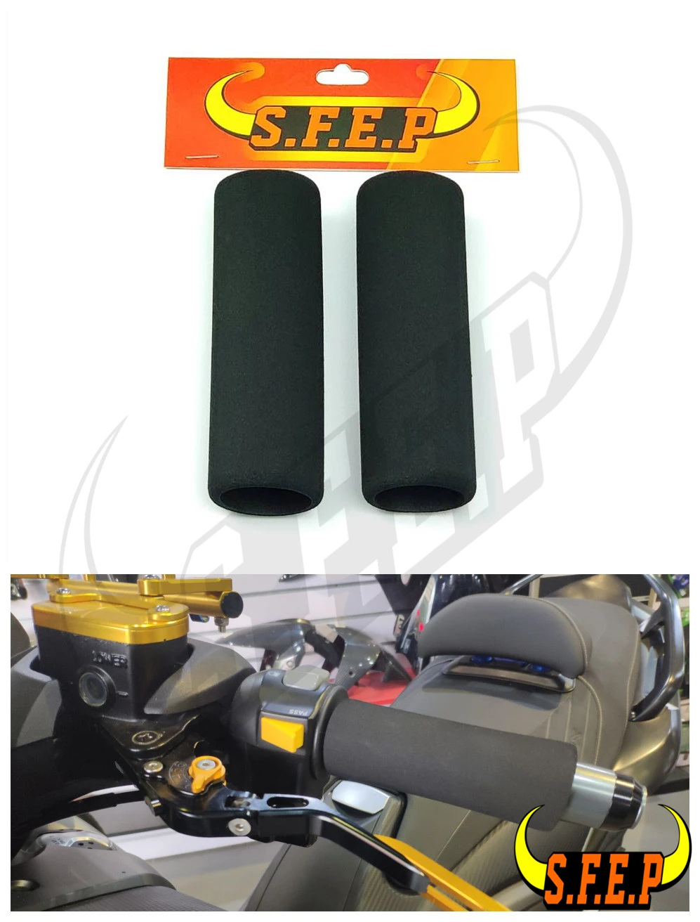 

Universal Foam Anit-Vibration Motorcycle Comfort Grip Covers For Yamaha NVX155 AEROX155 RC150 BWS X R 125 And For KYMCO AK 550