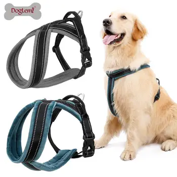 

Doglemi No Pull Dog Harness Reflective Vest Hanesses with Easy Control Handle