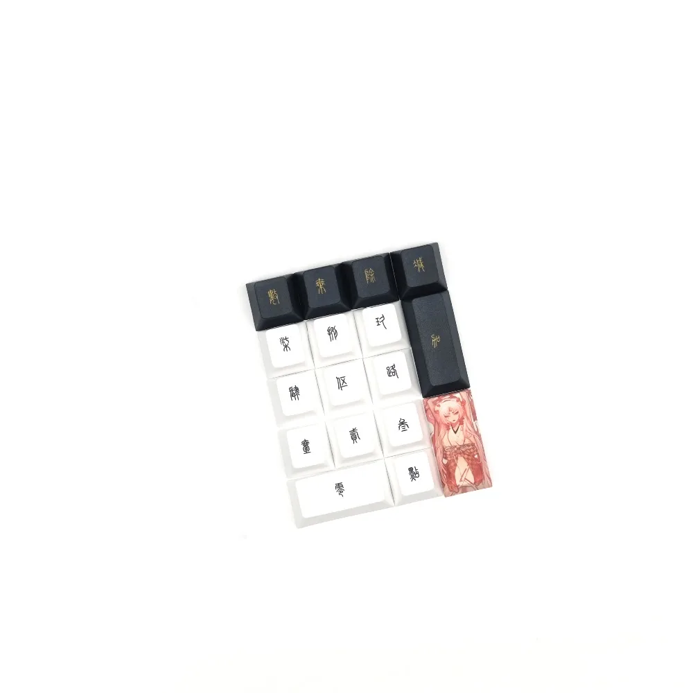teclado mecânico anime chave boné perfil cereja personalidade retro