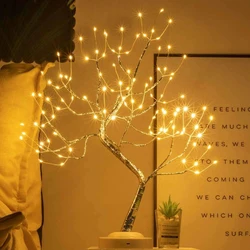 108 LED Flower Tree Light Desktop DIY Bonsai Tree Lamp for Wedding Bedroom Decor Valentine's Day lights Indoor Festoon Led Light