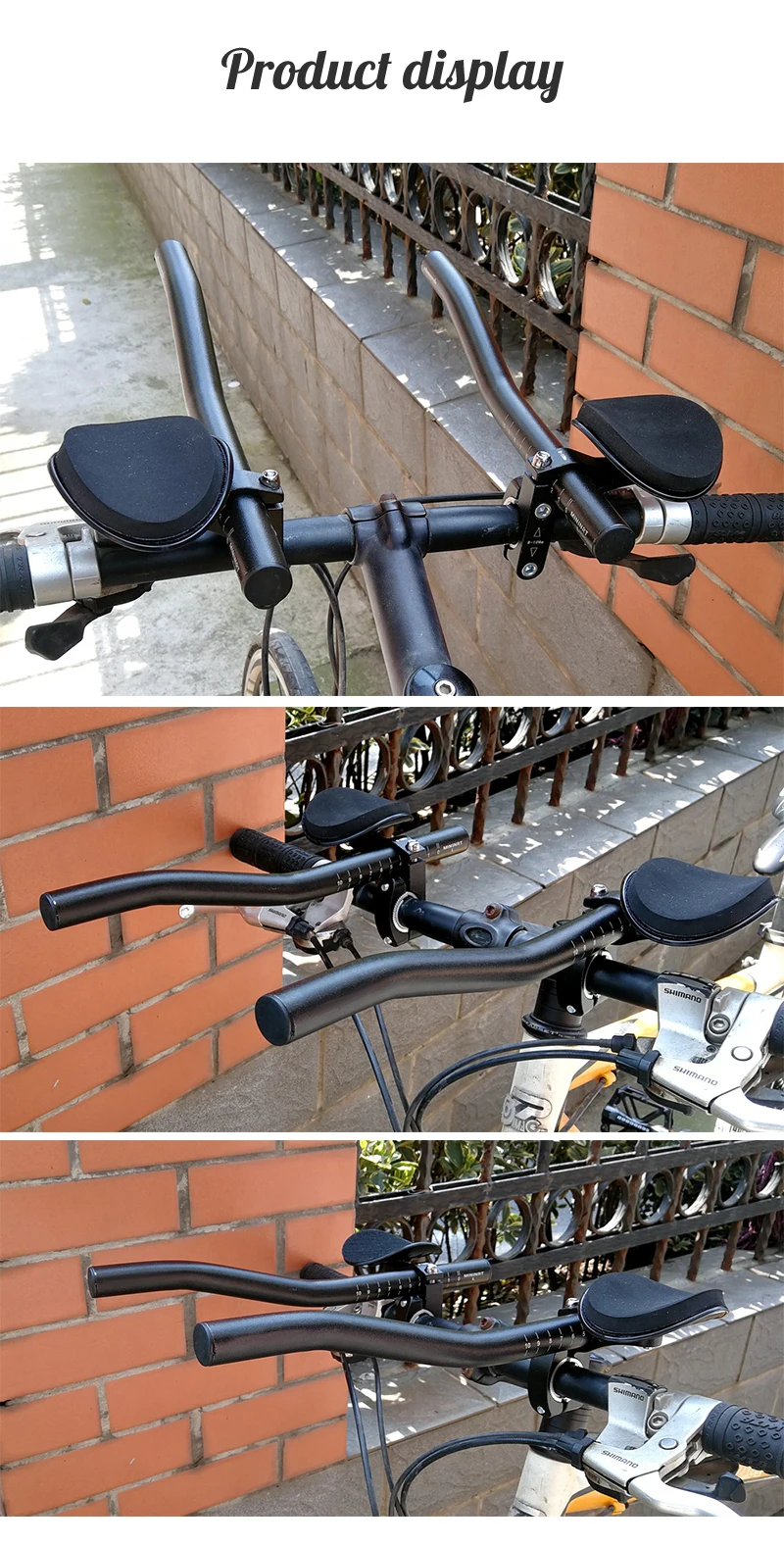 PCycling Грипсы для велосипеда велосипед гонки Велоспорт алюминиевый сплав MTB Триатлон ручка Aero TT Руль дорожный горный велосипед