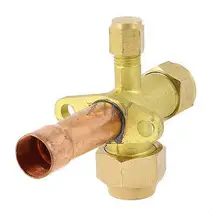 Кондиционер 1/2PT вход 3 Way прямые брюки-клеш трубы Разделение клапан