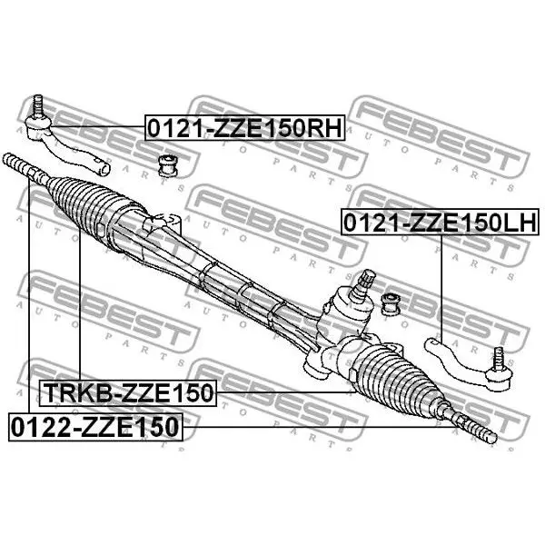 Наконечник рулевой левый Toyota Auris all 07 FEBEST 0121ZZE150LH | Автомобили и мотоциклы