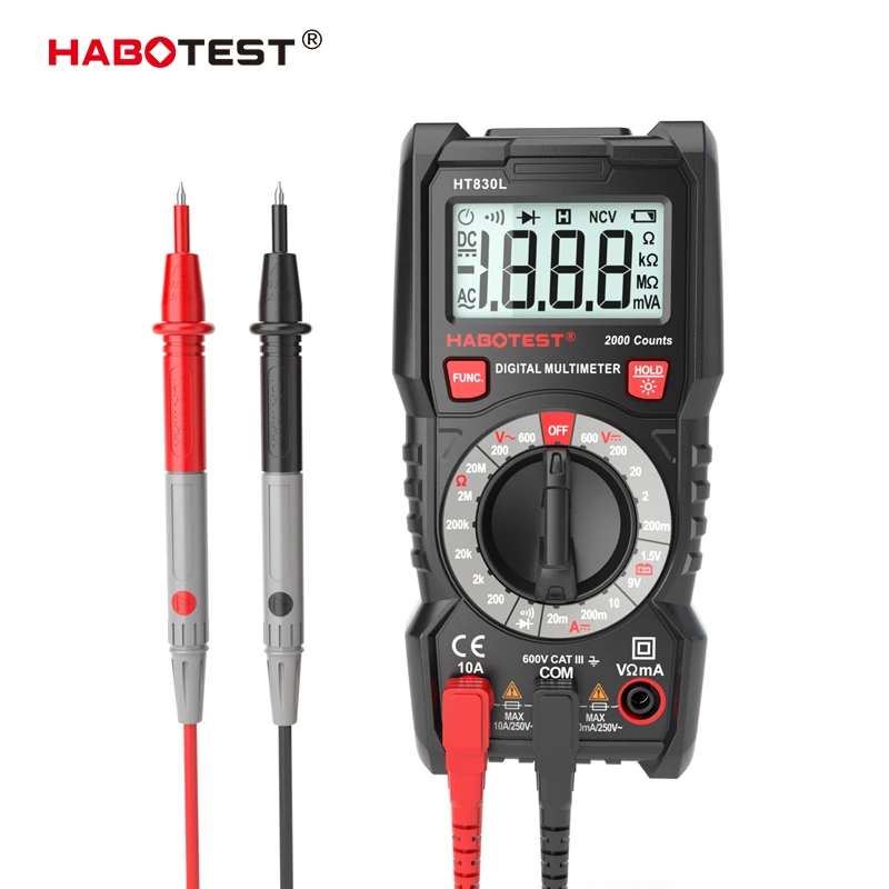 

Habotest HT830L digital multimeter multitester multi tester transistor capacitor tester multitester profesional