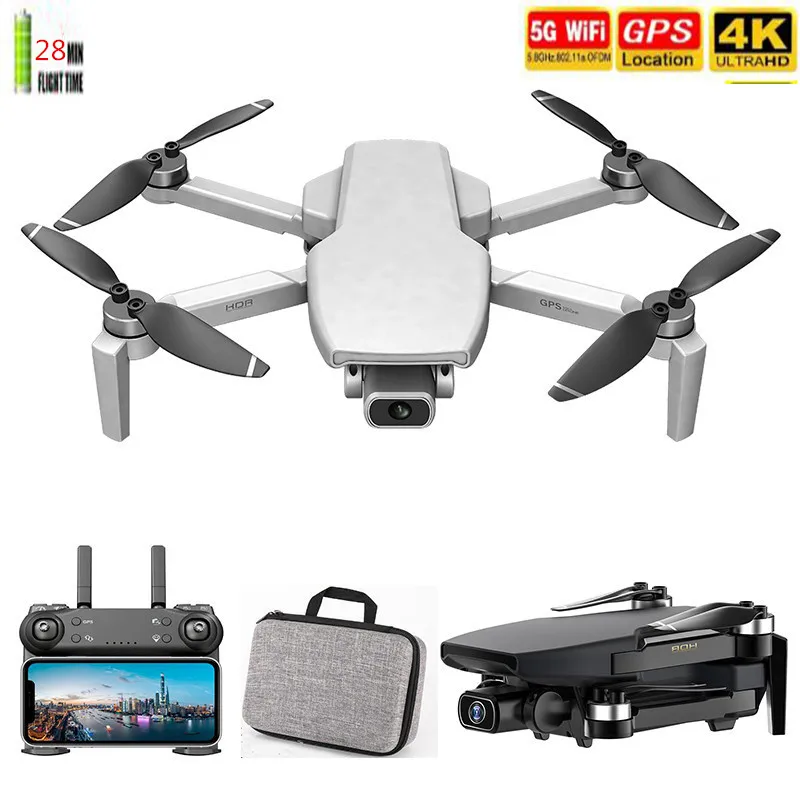 Лучший GPS-Дрон со встроенным Wi-Fi FPV 4K HD Двойная камера бесщеточный оптический