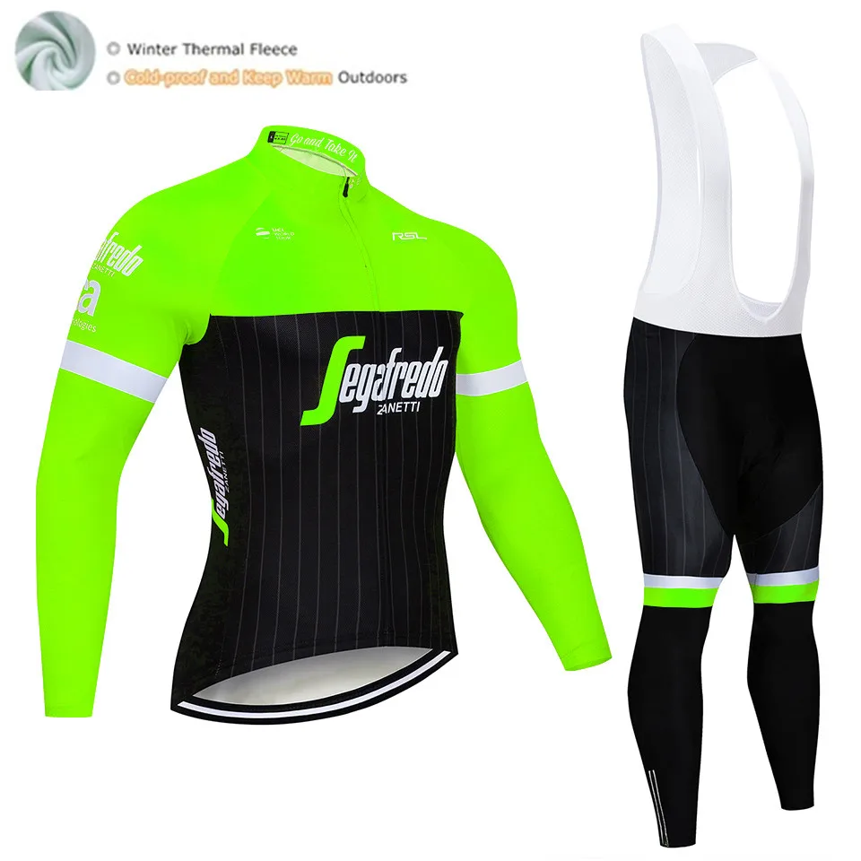 Winter Cycling Suit TREKING Pro Team, Зимняя Теплая Флисовая одежда для велоспорта, Мужская футболка с длинным рукавом, костюм для езды на велосипеде, MTB, одежда, комбинезон, комплект - Цвет: Winter Cycling Suit
