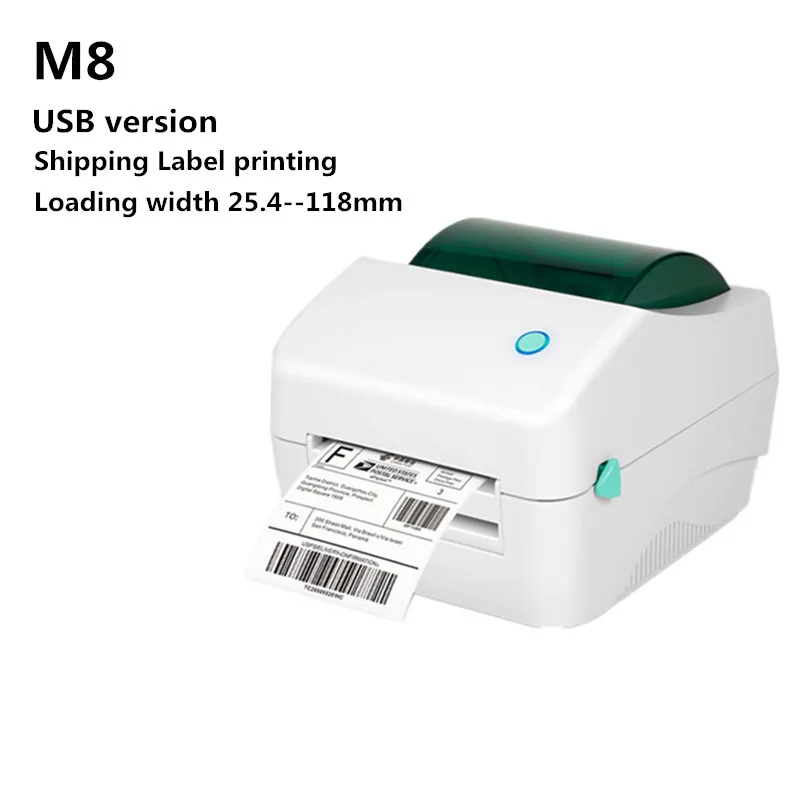 mini printer peripage M8 Shipping Label 2-4 Inch Express Waybill Product Price Barcode QR Code Sticker 25.4-118mm USB Bluetooth Thermal Printer mini pocket thermal printer Printers