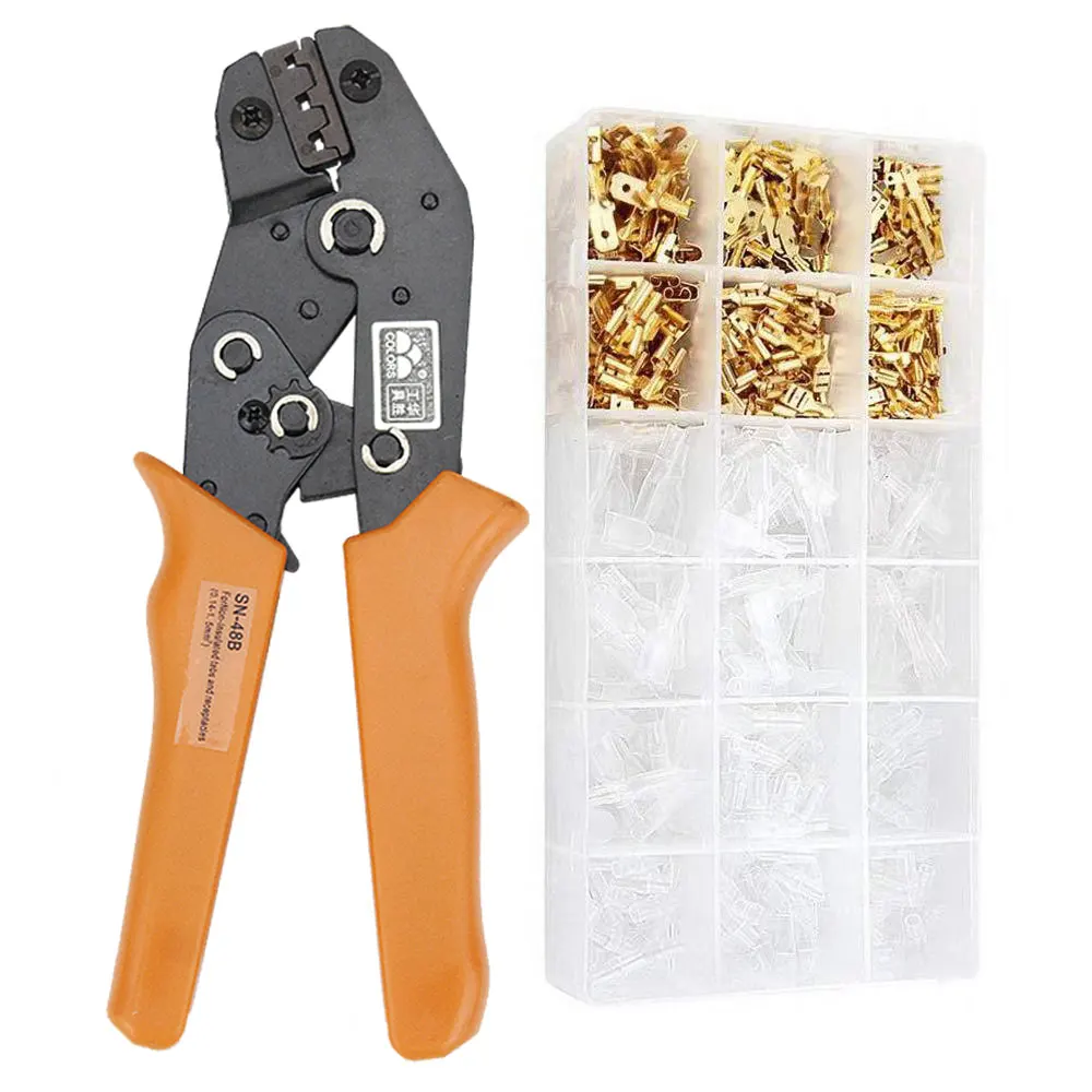 Crimping Pliers SN-48B with tab 2.8 4.8 6.3 VH2.54 3.96 2510 terminal box Car connector wire electrician tools set 3