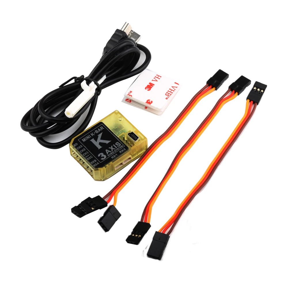 Трехосевой гироскоп KBAR Yellow K8 V2 трехосевой система без катушки для Mikado|Детали и