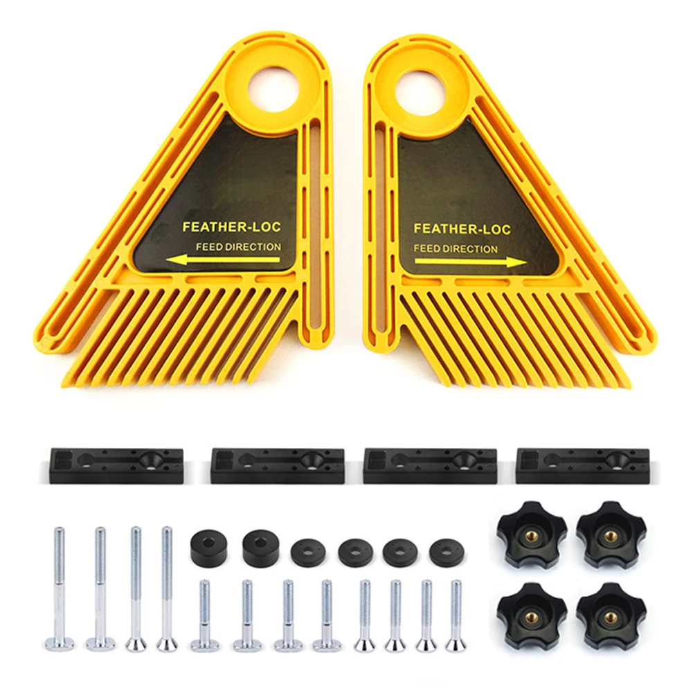 

Fast DIY Multi Purpose Miter Double Tables Saw Removal Accurate Woodworking Engraving Hand Tool Feather Board Gauge Easy Use