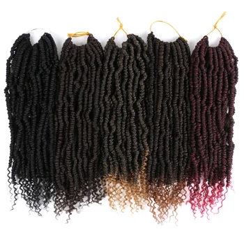 

Pervado Hair 12" 24 strands 70g Bomb 2x Passion Twist Synthetic Crochet Braids Hair Extension Pre-looped Fluffy Twist Braids