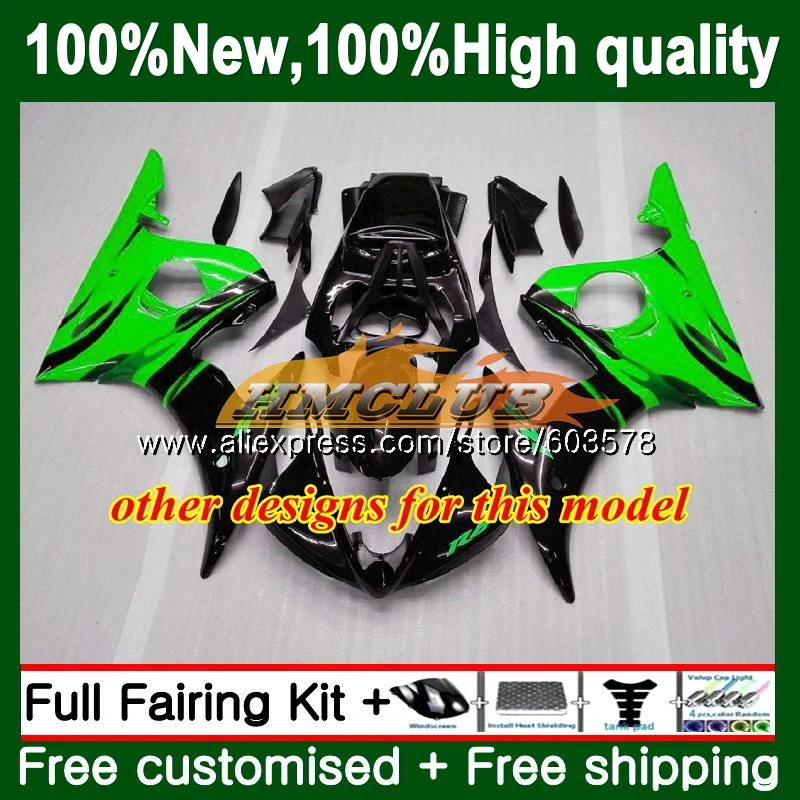 Корпус для YAMAHA YZF600 YZFR6S 2006 2007 2008 2009 Синий Пламя 126CL. 46 YZF-600 YZF R6 S R6S 06-09 YZF-R6S 06 07 08 09 обтекатели