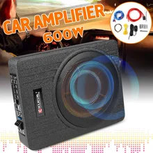 Car Active Subwoofer Speaker Alloy Shockproof Power Amplifier Car Universal Stereo High Fidelity 10 Inch Car Audio Music Player