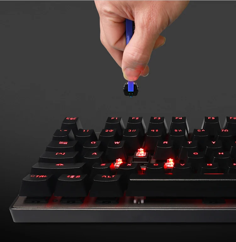 CD302 профессиональная механическая клавиатура Esports синий/красный переключатель механическая клавиатура водонепроницаемая игровая клавиатура для геймеров