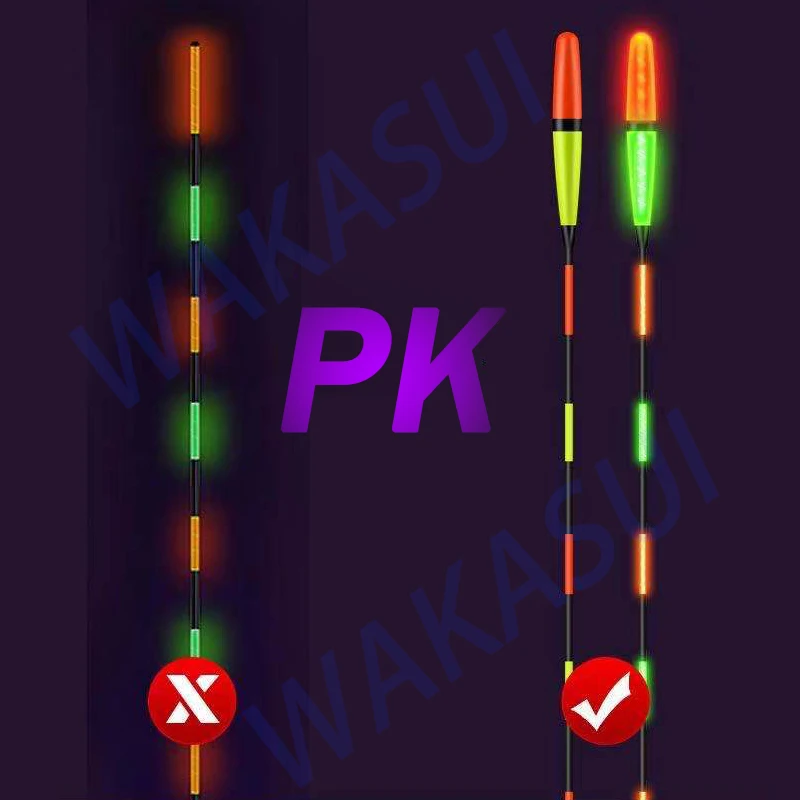 2021New Discoloration Fishing Floats Electronic Carp Float Luminous Smart Catfish Nearsighted Fishing Lovers Tackle Accessories