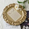 European Retro Round Storage Tray, Dressing Table, Jewelry, Cosmetic Storage, Decoration, Display Trays, Home Decorative 1