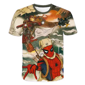 

2020 Kids T-shirt for Boys Tees cartoon Children Boys Avenger Ironman superhero Spiderman Batman T Shirts Girls summer clothing