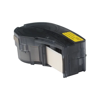 

MC-750-595-YL-BK pritner label tape for BMP-41 BMP-51 BMP-53 PC Linked Vinyl Black on Yellow