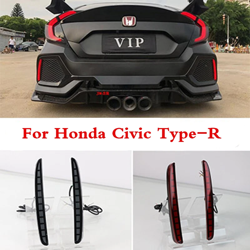 Для Honda Civic хэтчбек Тип R прототип Светодиодный отражатель лампа задняя противотуманная фара бампер светильник тормозной светильник