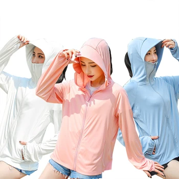 

UV Protection Coats Women'S Sun Protection Jacket Summer Outdoor Sun Protection Cloth Breathable Quick-drying Fishing Clothes