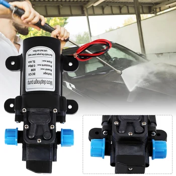 

DC 12V 60W Micro Electric Diaphragm Water Pump Automatic Switch 5L/min High Pressure Car Washing Spray Water Pump 0.8Mpa 5L/min