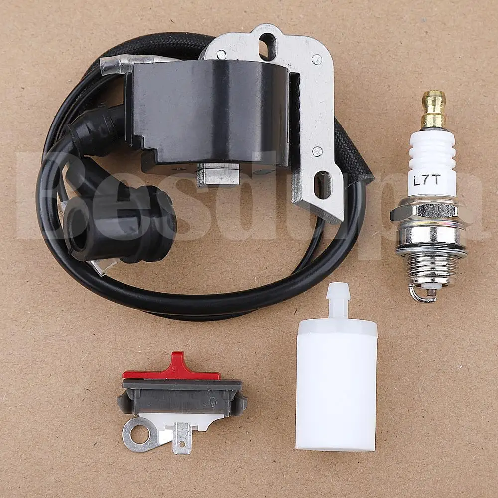 Ignition Coil Stop Switch Spark Plug Kit For Husqvarna 50 51 55 254 257 266 268 272 Spare Parts 503620203 544018401 2