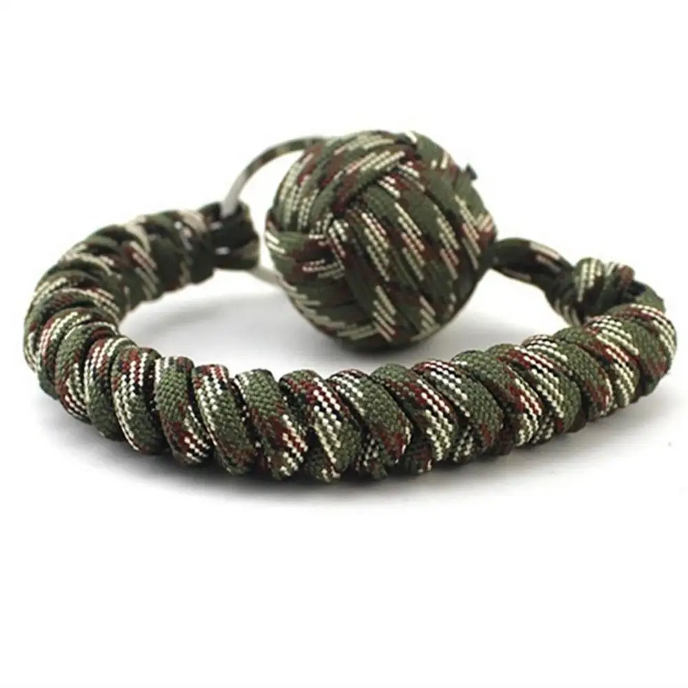 Keychain Accessories Circular Umbrella Rope Key Sports Equipment Monkey Fist Pendant Self-defense Ball Key Accessories Crafts KeyChain Outdoor