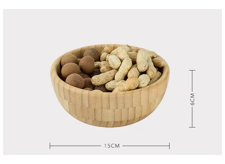 Бамбуковая кухонная миска устойчивая салатник фруктовая чаша домашняя маска чаша набор индивидуальность