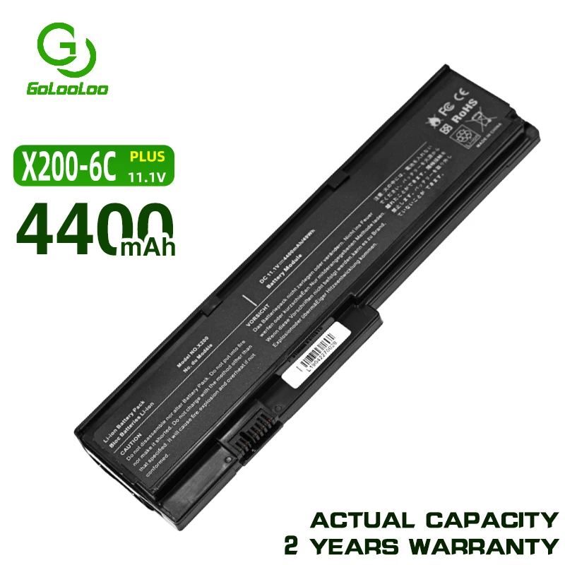 Golooloo 4400 мА/ч Батарея для LENOVO X201 ThinkPad X200 X200S X201S X201i 42T4834 42T4835 43R9254 42T4537 42T4541 42T4536 42T4538 |