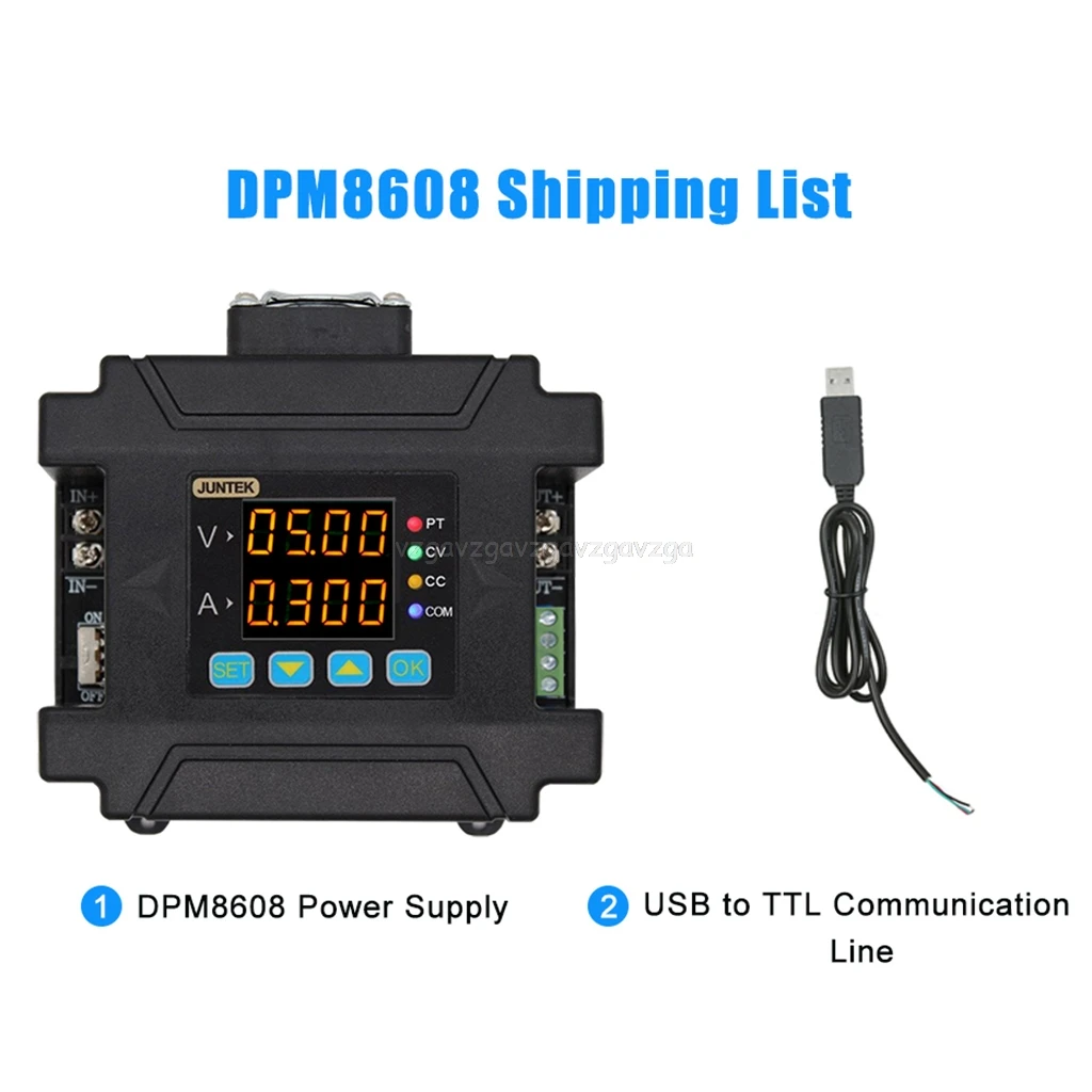 

DPM8608 Programmable Remote Control Power Supply Communication Constant Voltage Current DC-DC Step-down 0-60V 0-8A Au22 19