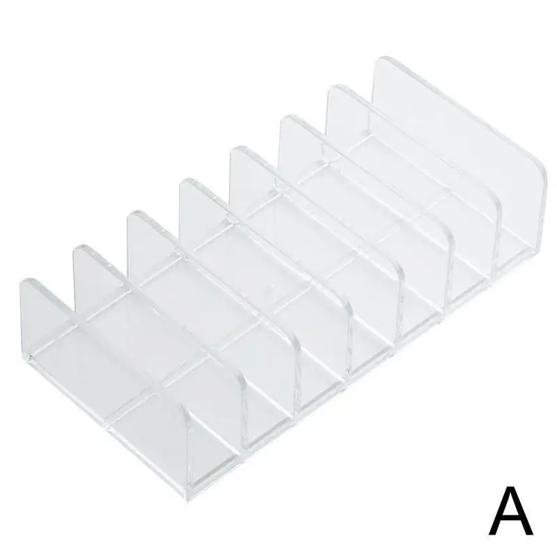 7 Grids Eyeshadow Palette Organizer Powder Concealer Storage Box Makeup Tools Holder Compartment Plastic Desktop Storage 