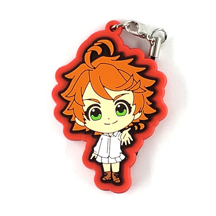 Обещанная Neverland оригинальная японская аниме фигурка резиновая подвеска на мобильный телефон брелок ремешок D453
