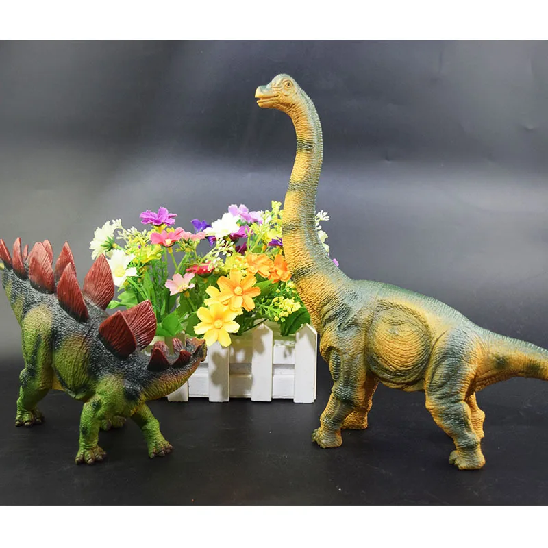 Jurassic Simulated Dinosaur Models Toy Plastic T-Rex Triceratops Model Ornaments Educational Toy