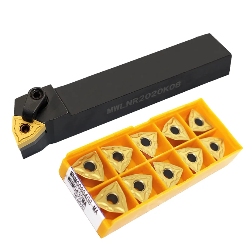 1pc MWLNR1616H08 MWLNR2020K08 MWLNR2525M08 External turning tool holder ...