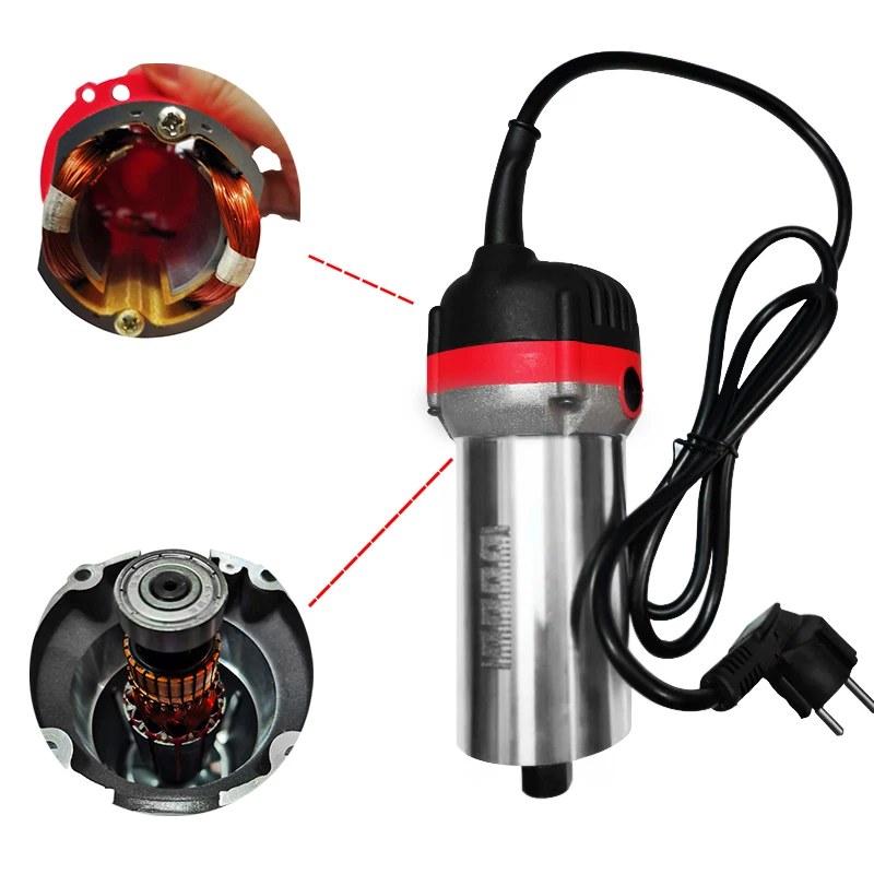 800w 30000rpm Wood Router Tool Combo Kit Electric Woodworking Machines Power Carpentry Manual Trimmer Tools With Milling Cutter