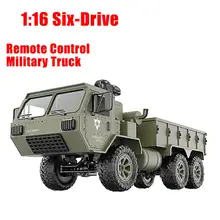1/16 2,4G 6WD RC автомобиль военный грузовик M799 внедорожник с передатчиком игрушка светодиодный светильник Дистанционное управление грузовик игрушки для детей