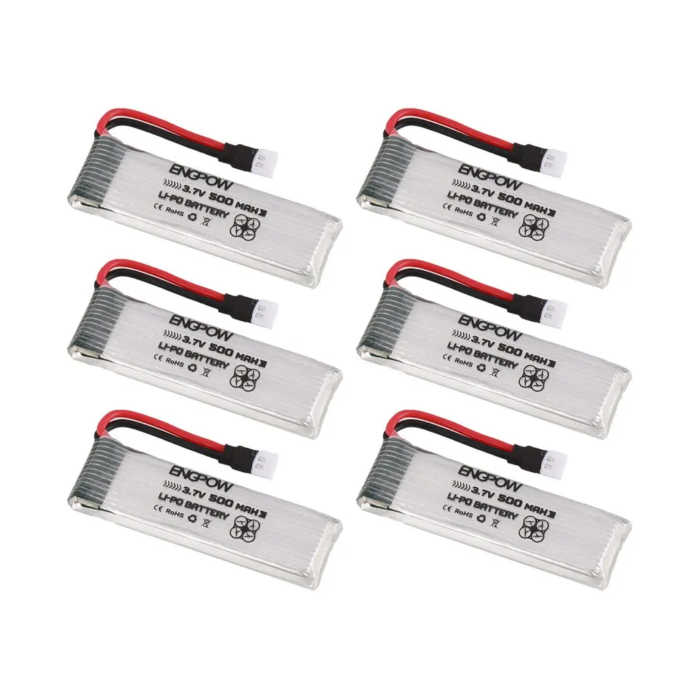 6 шт. Engpow 3,7 в 1000 мАч 1S аккумуляторная батарея Lipo JST разъем для MJX T04/T05/T25/M03/F28/F29 RC Дрон