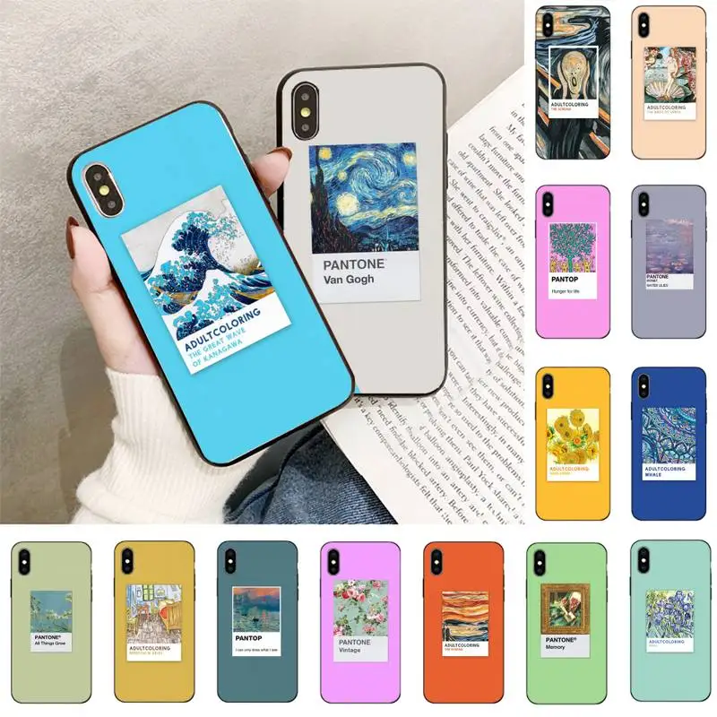 Чехол для телефона с рисунком Ван Гога Пантон iPhone 11 8 7 6 6S Plus plus X XS MAX 5 5S XR 12 Pro max se 2020