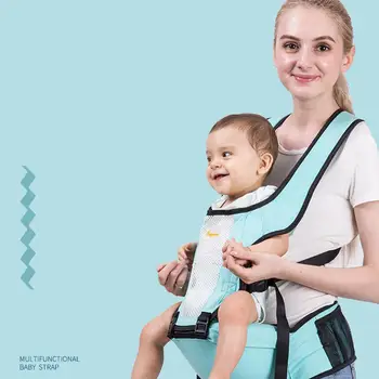 

Kuulee Sling Front Holding Backpack Hands Free Waist Stool Shoulders Strap Outdoor Hip Seat Adjustable Baby Carrier