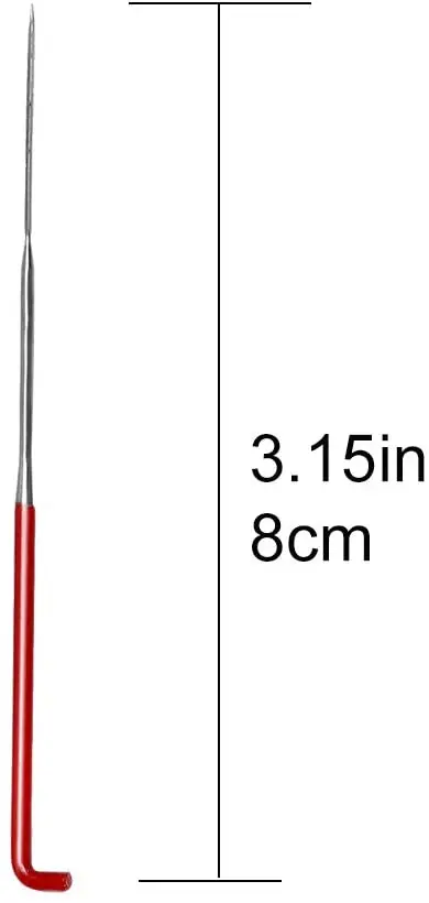 LMDZ Wool Felting Supplies Felting Needles Kit Needle Felting Tool with Plastic Box for Wool Felting (Cone,Red,S)