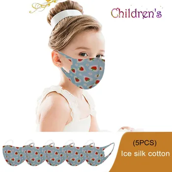 

Baby Kids Face Mask Cartoon Printed With Gasket Breathable Cotton Earloop Mask Dustproof Reusable Washable Safety Mask Mascarar